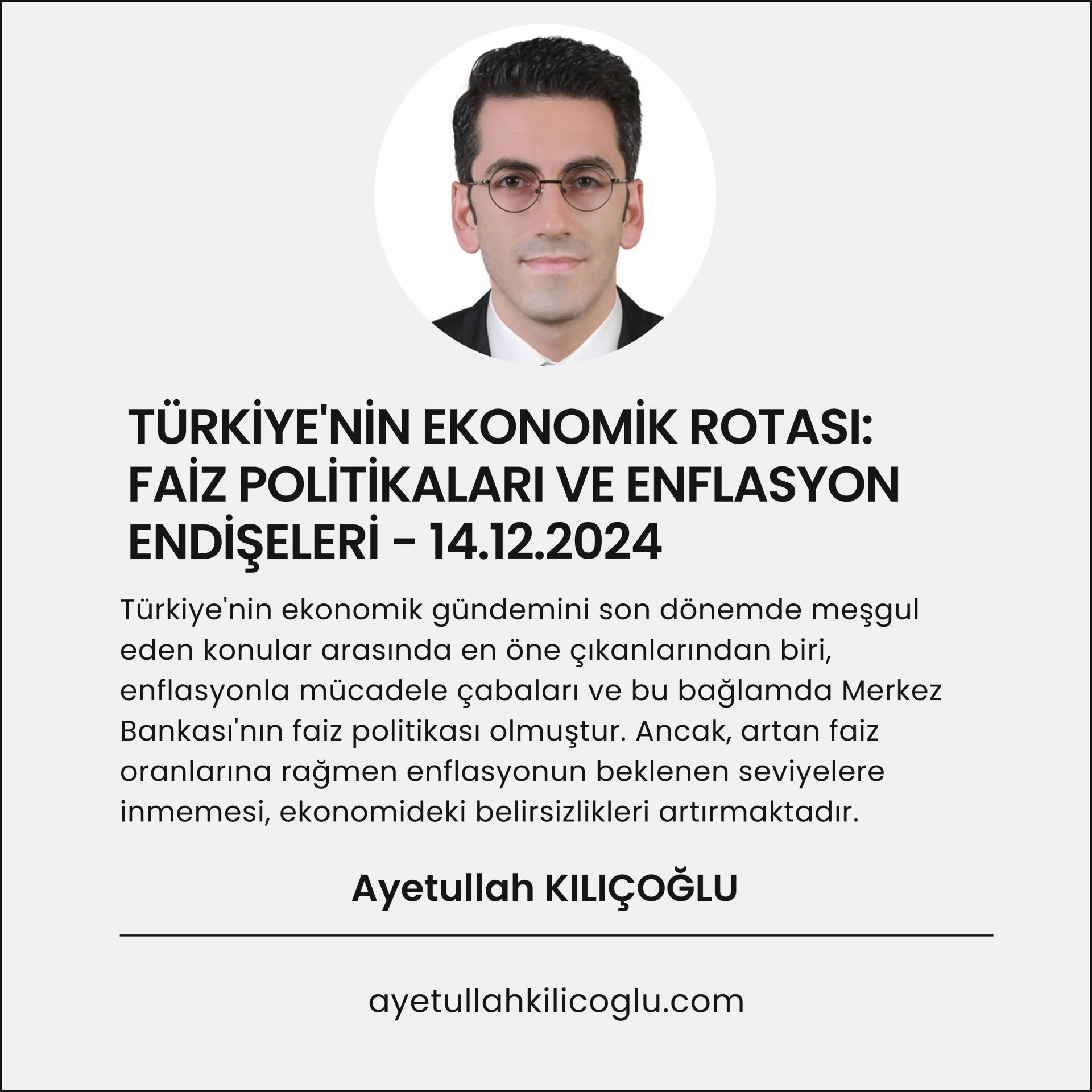 TÜRKİYE'NİN YENİ ROTASI: FAİZ POLİTİKALARI VE ENFLASYON